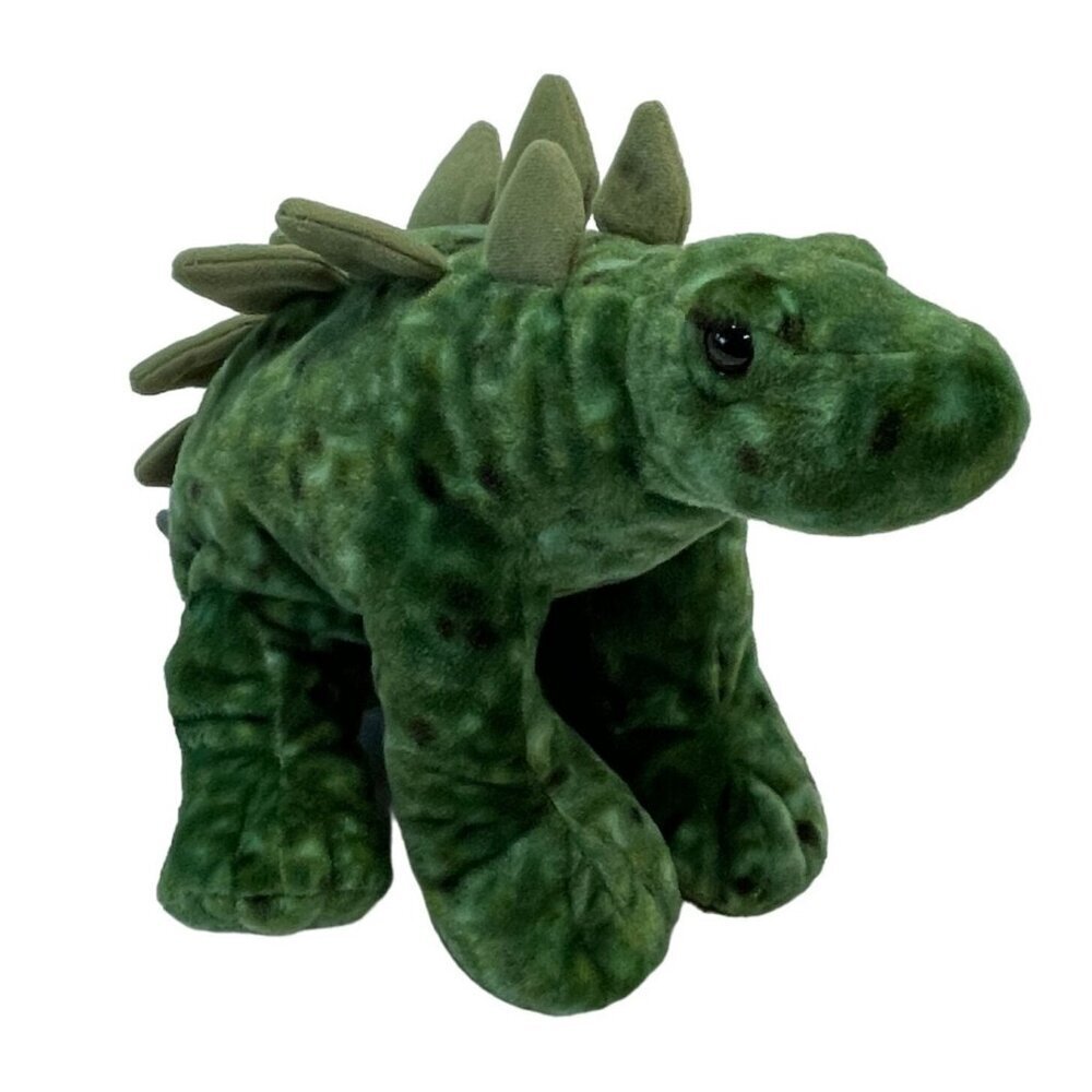 Wild Republic Stuffed‎ Dinosaur Plush Toy 12" Stegosaurus Green Animal Kids Gift